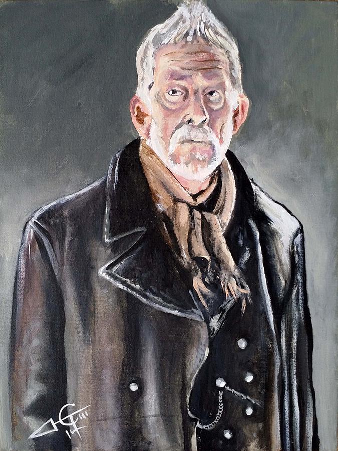 Dr Who - War Doctor - John Hurt Painting by Tom Carlton