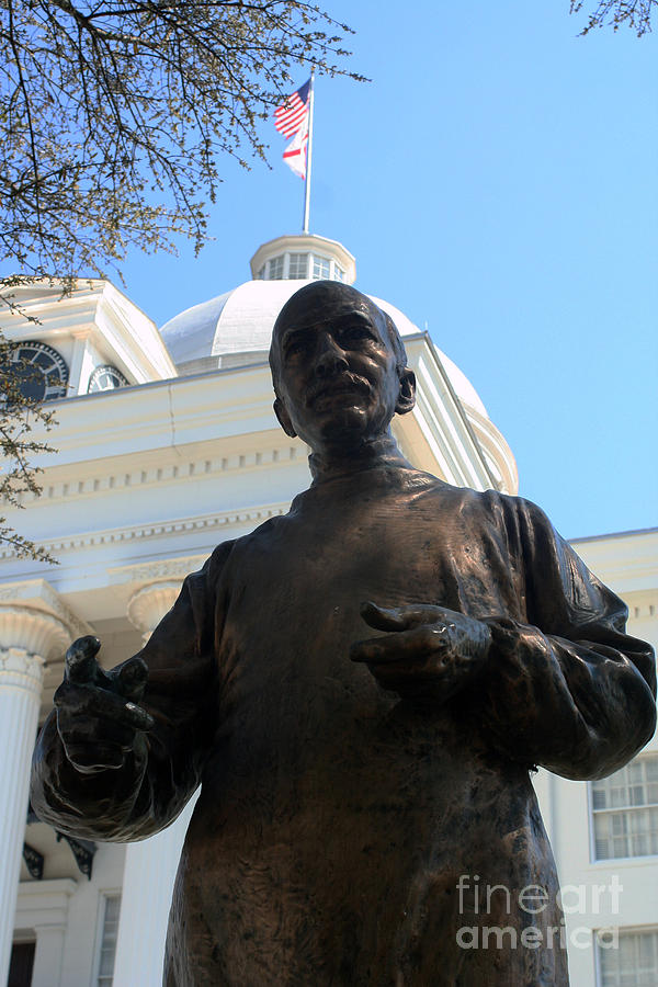 Dr Wyeth statue at the Alabama State Capital Building Photograph by Lesa Fine