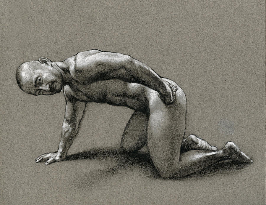 Nude Drawing - Dragon by Chris Lopez