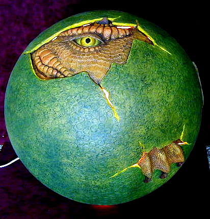 Dragon Sculpture - Dragon Egg by Tim  Joyner