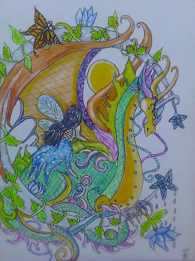 Fantasy Painting - Dragons Envy by Terri Allbright