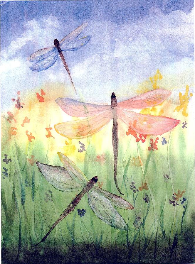 Dragon Flies Painting by Carol Burghart - Fine Art America