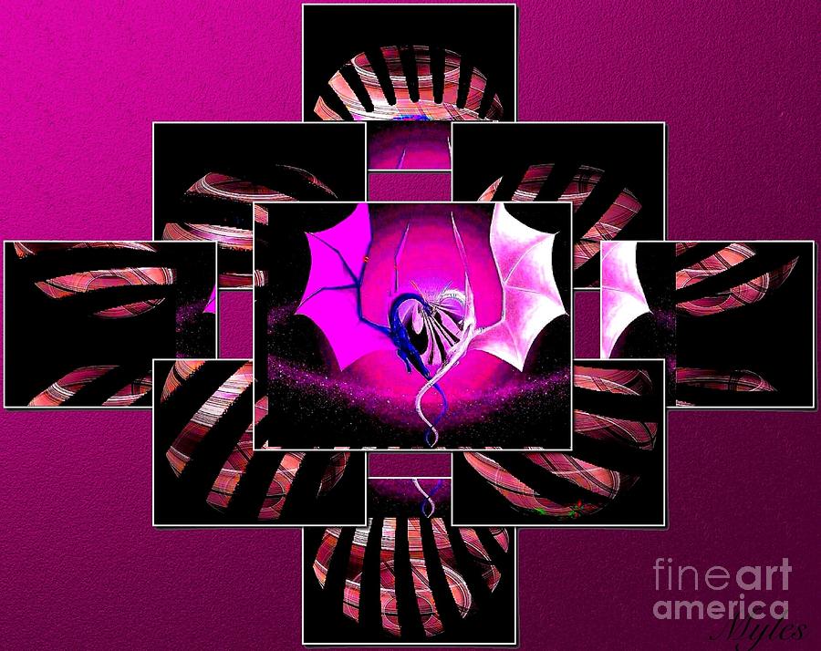 Dragon Hearts in Love Digital Art by Saundra Myles