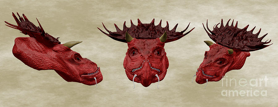Dragon Digital Art - Dragon King by Martin Capek