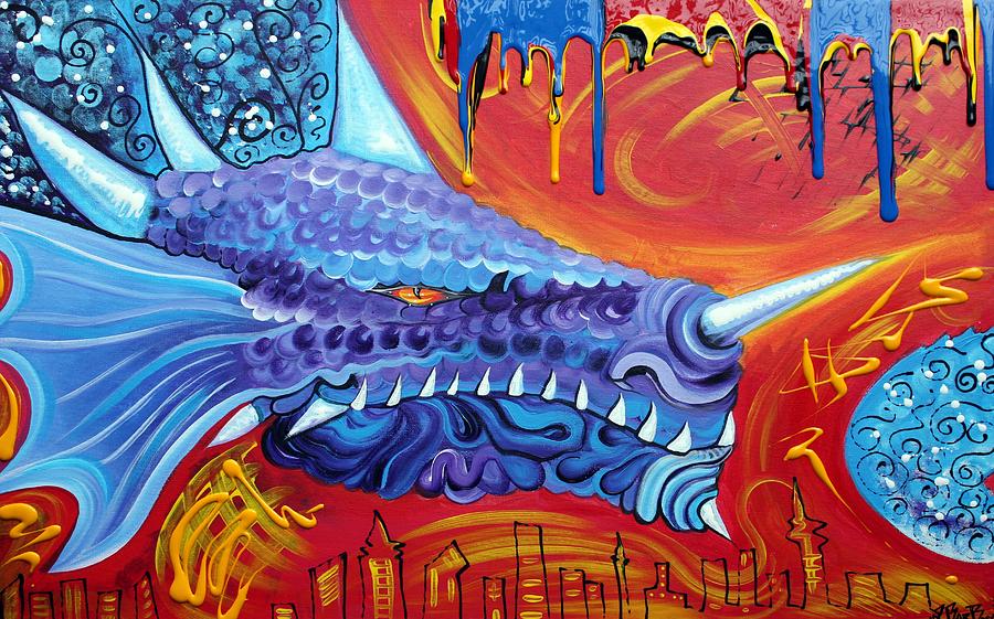 Dragon Lord Painting by Laura Barbosa - Fine Art America