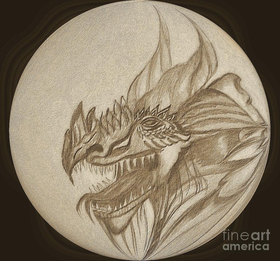 Dragon Medallion Digital Art by Maria Urso