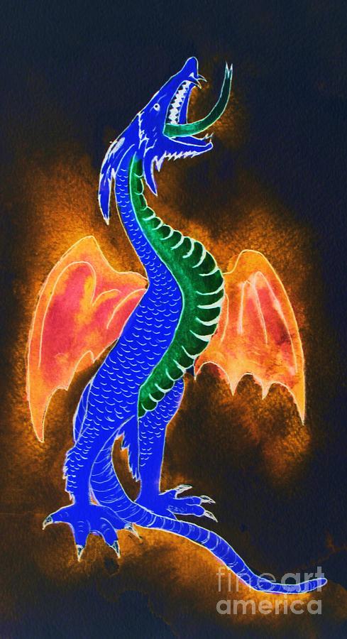 Dragon Painting by Melinda Etzold