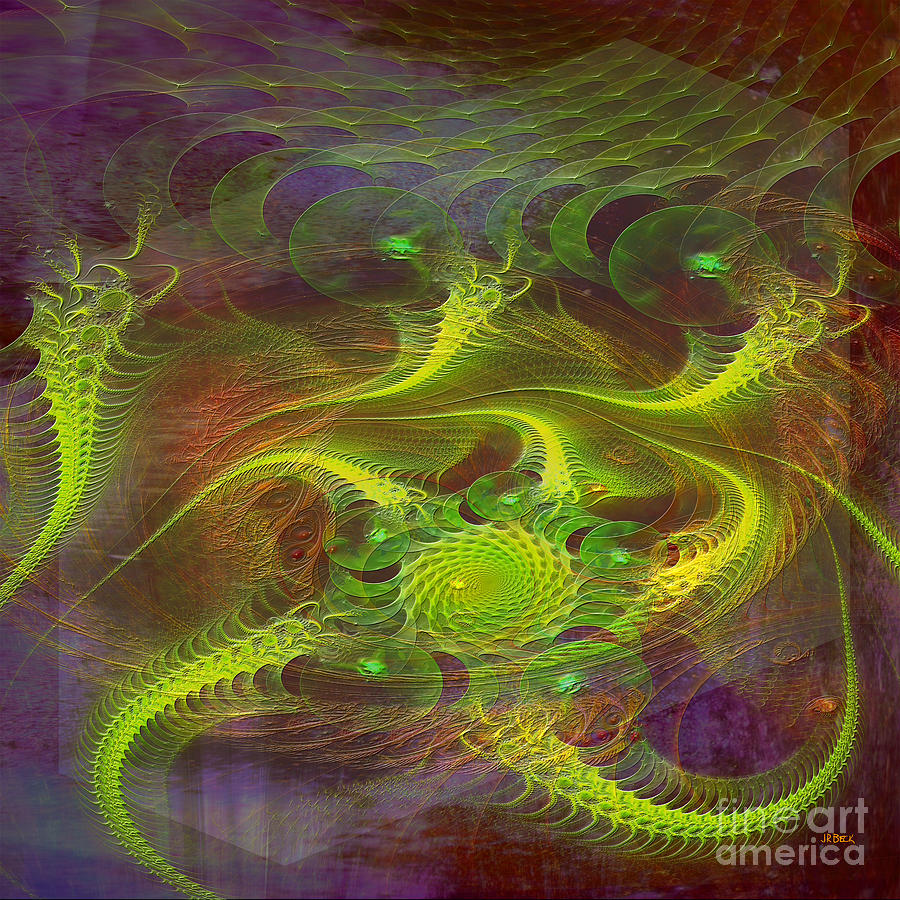 Dragons Digital Art - Dragon Nest - Square Version by John Robert Beck Dragons Digital Art - Dragon Nest - Square Version by John Robert Beck