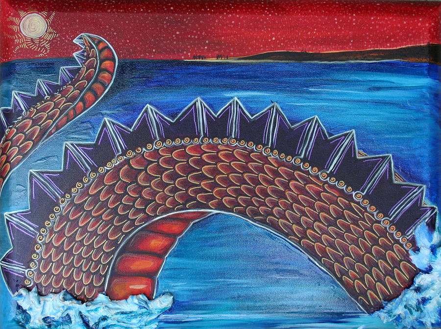 Dragon Painting - Dragon One by Kate Fortin