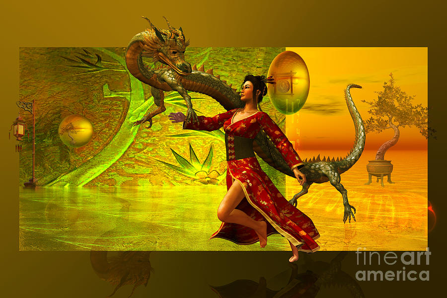 Dragon Oriental Digital Art by Shadowlea Is
