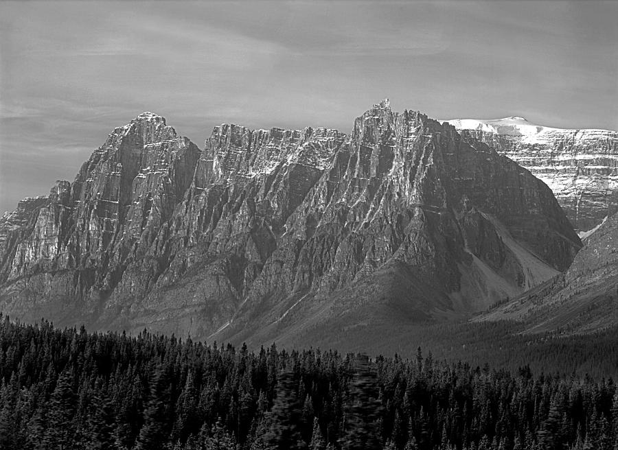 1M3738-BW-Dragon Peak Photograph by Ed  Cooper Photography