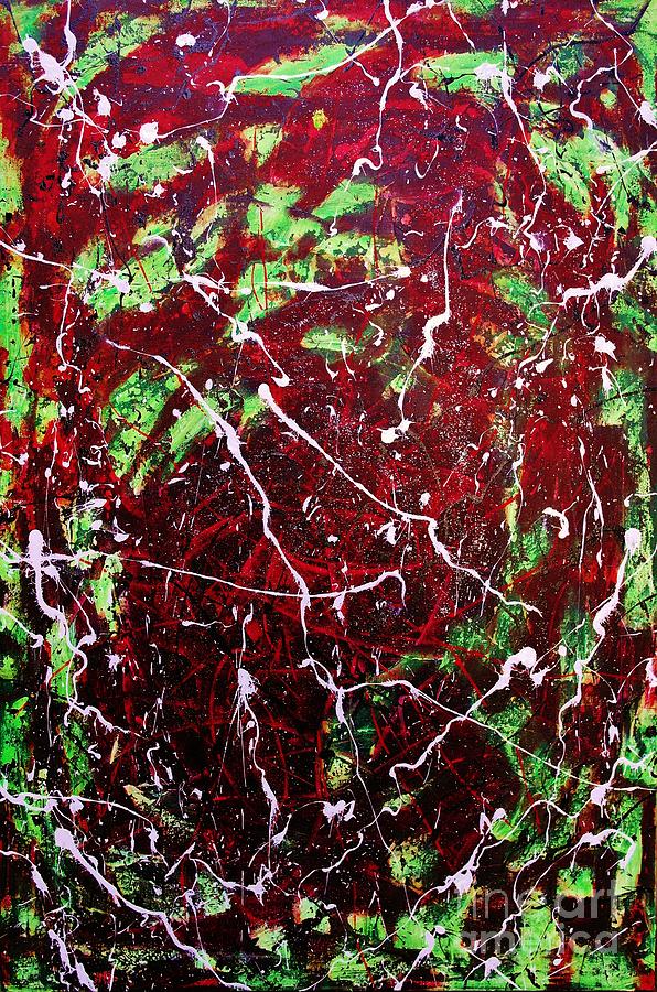 Abstract Painting - Dragon Slayer by Wayne Cantrell