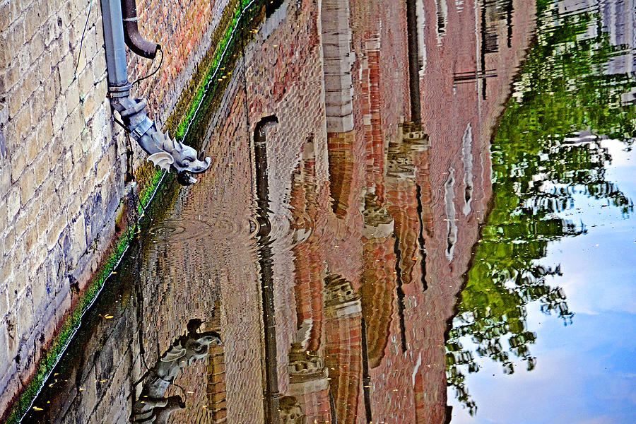 Colin Farrell Photograph - Dragon. The Quiet Waters Of The Canals Of Bruges. by Andy i Za
