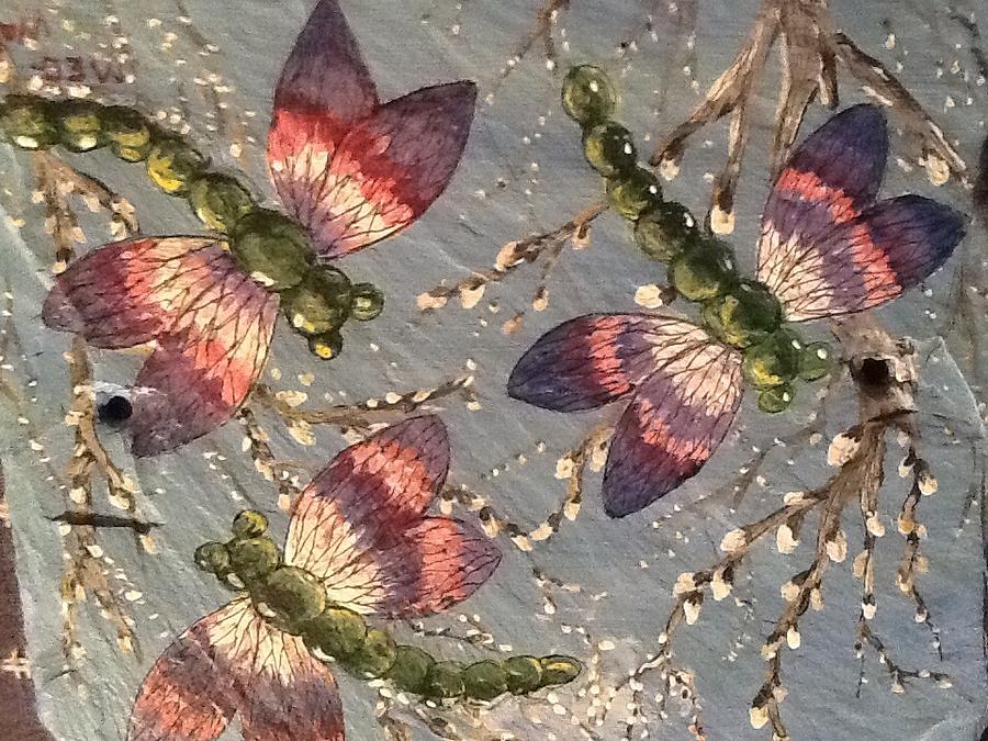 Dragonflies 5 Painting by Megan Walsh