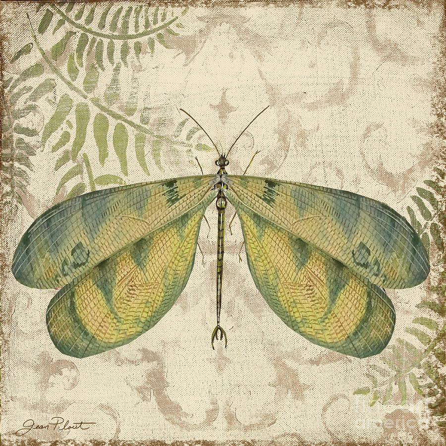 Dragonfly Daydreams-B Painting by Jean Plout
