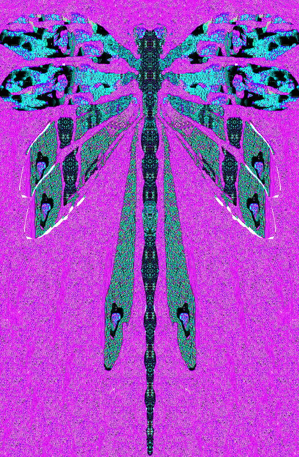 Dragonfly Digital Art by Priscilla Batzell Expressionist Art Studio Gallery