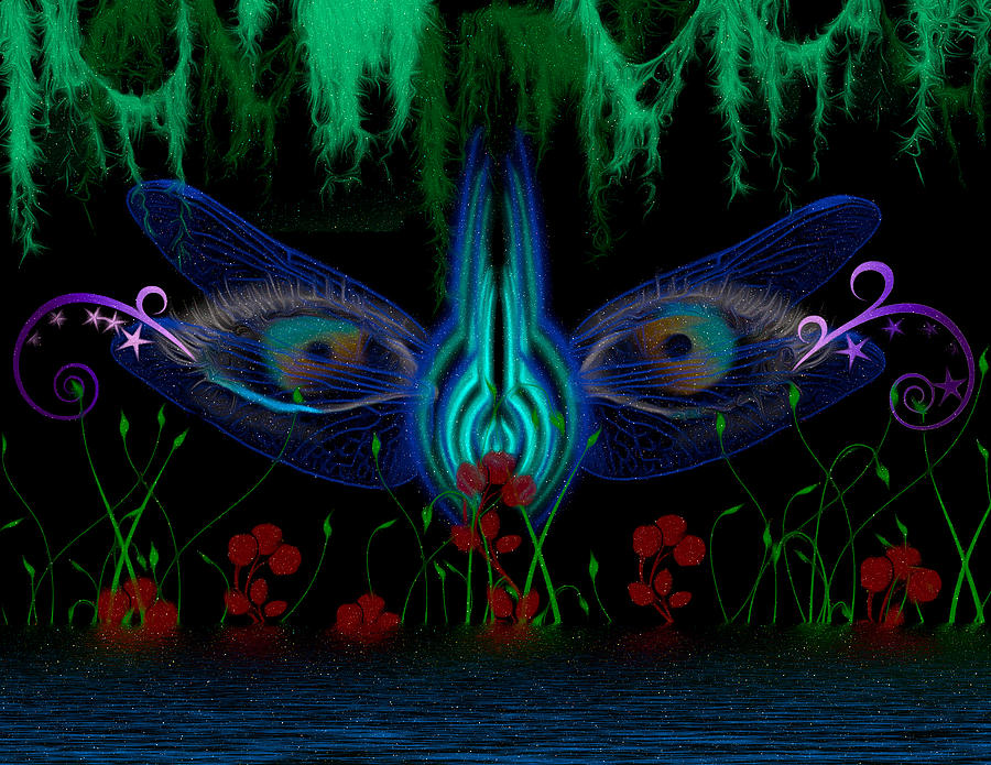 Dragonfly Eyes Series 6 Final Digital Art by Teri Schuster