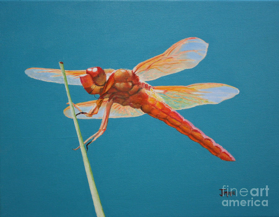 Dragonfly Painting by Jimmie Bartlett