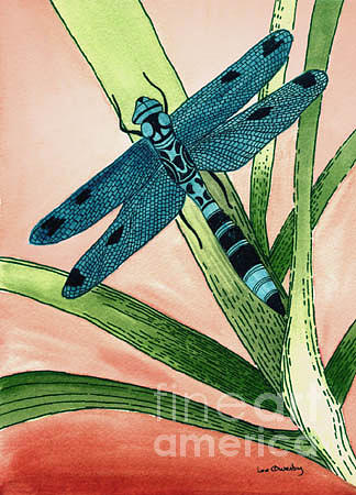 Dragonfly Painting by Lee Owenby