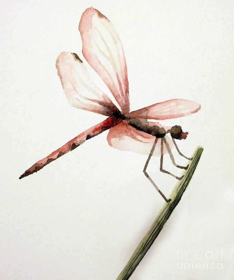 Dragonfly Painting by Lynellen Nielsen