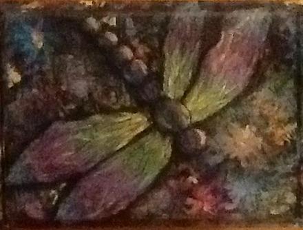 Dragonfly Painting by Megan Walsh