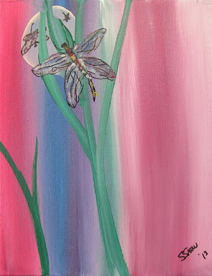 DragonFly Painting by Susan Voidets
