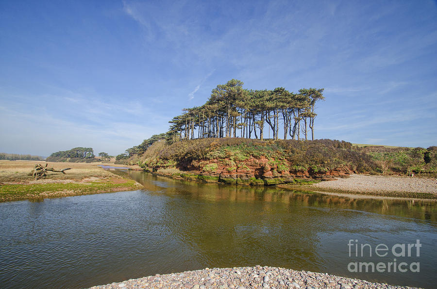 Pebbles Photograph - Dragons Back Budleigh Salterton by Chris Thaxter