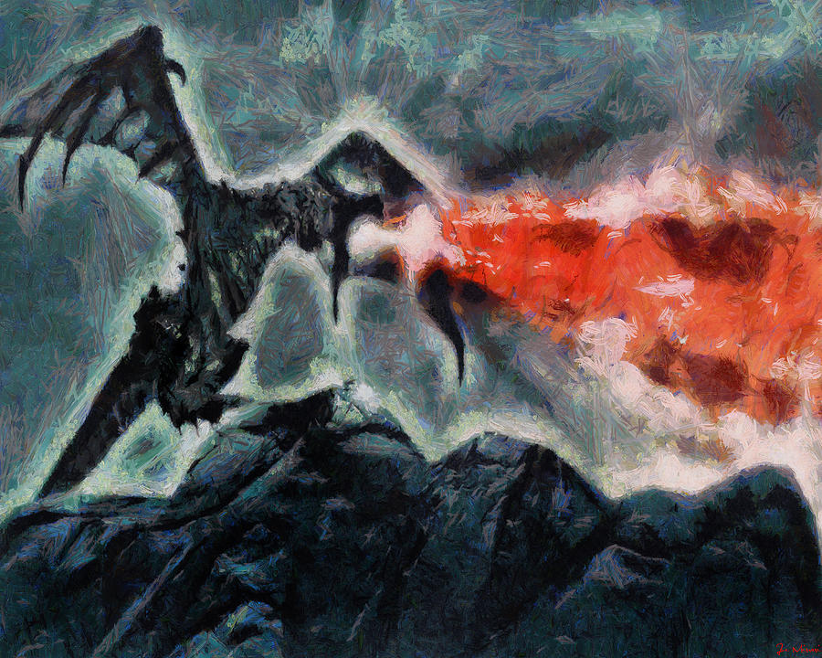 Dragons Breath Painting by Joe Misrasi
