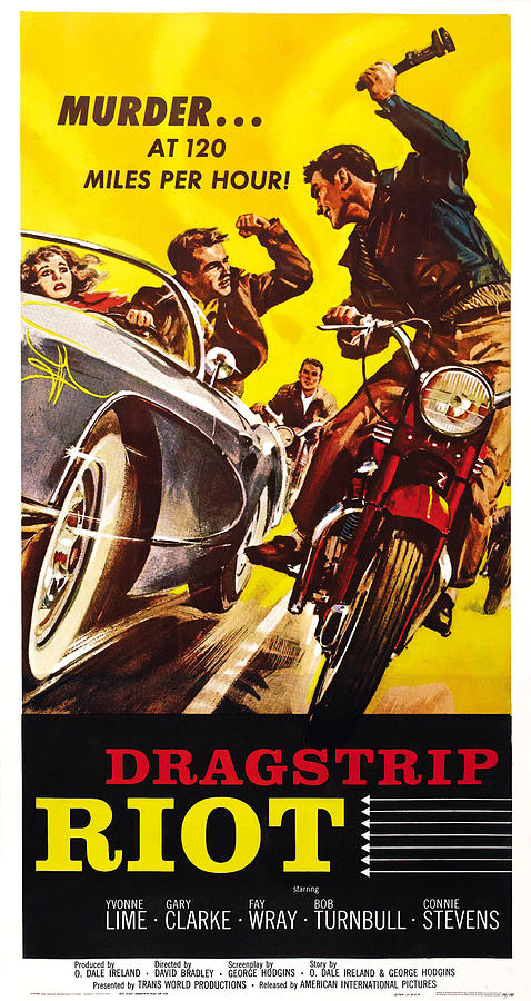 Dragstrip Riot, Us Poster Art, 1958 by Everett