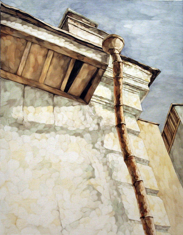 Drain Pipe Painting by Michael Solovyev