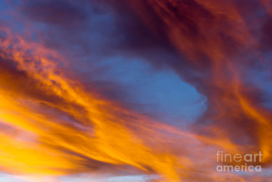 Sunset Photograph - Dramatic Clouds 2 by Claudia Ellis