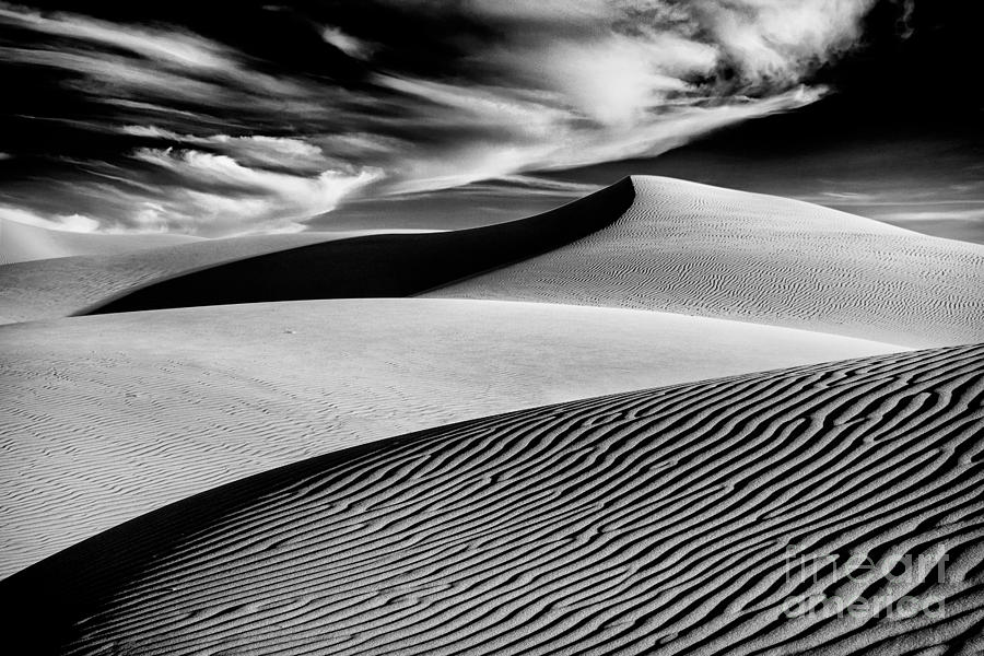 Dramatic Dunes In Black And White Photograph by Mimi Ditchie