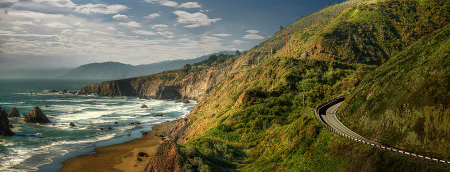 Dramatic Northern California Coastline Photograph by Ed Freeman