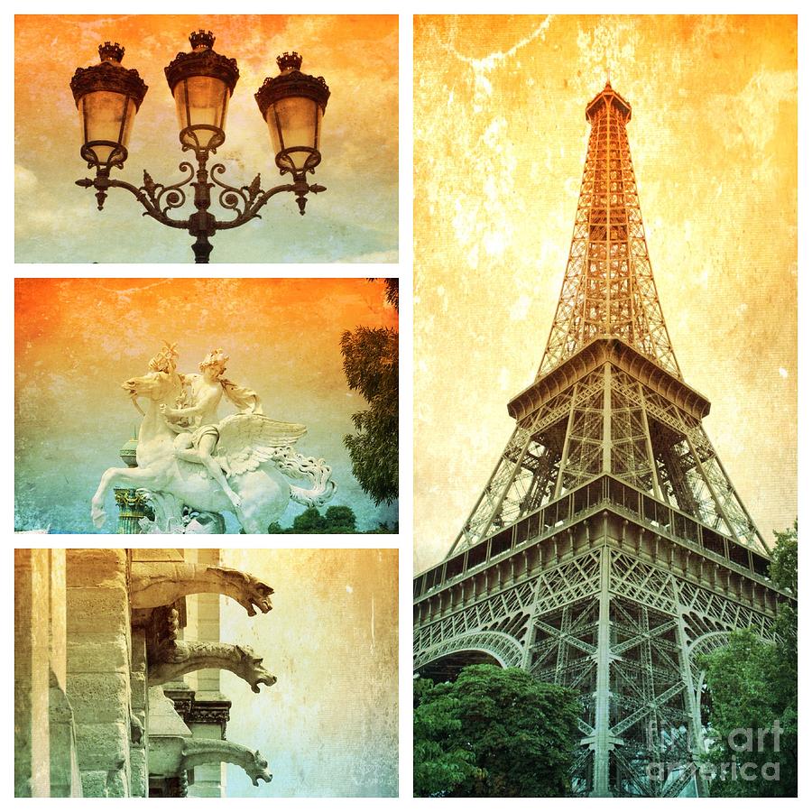 Dramatic Paris Collage Photograph by Carol Groenen