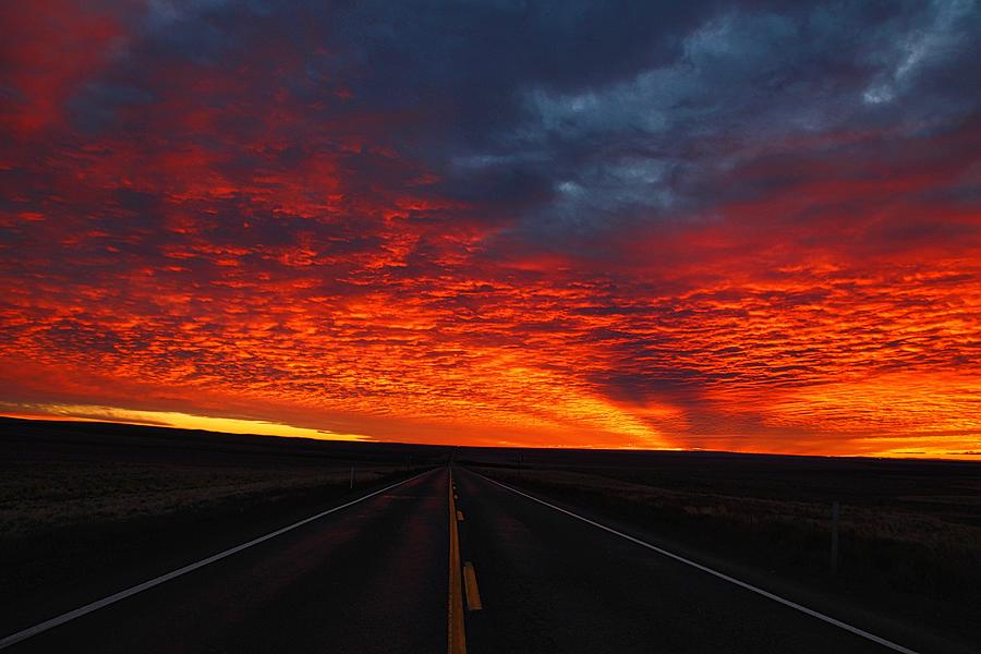 Dramatic sunrise Photograph by Lynn Hopwood