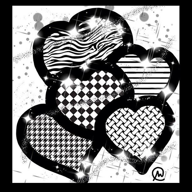 Draw Photograph - Draw Something 2 Free Draw. Hearts n by Michelle Cronin