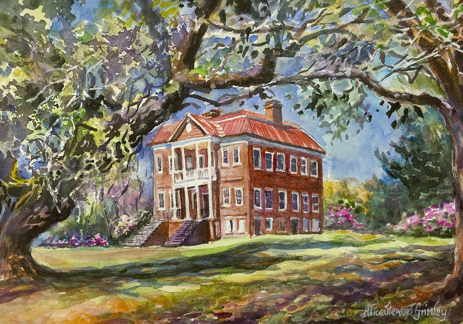 Landscape Painting - Drayton Hall by Alice Grimsley