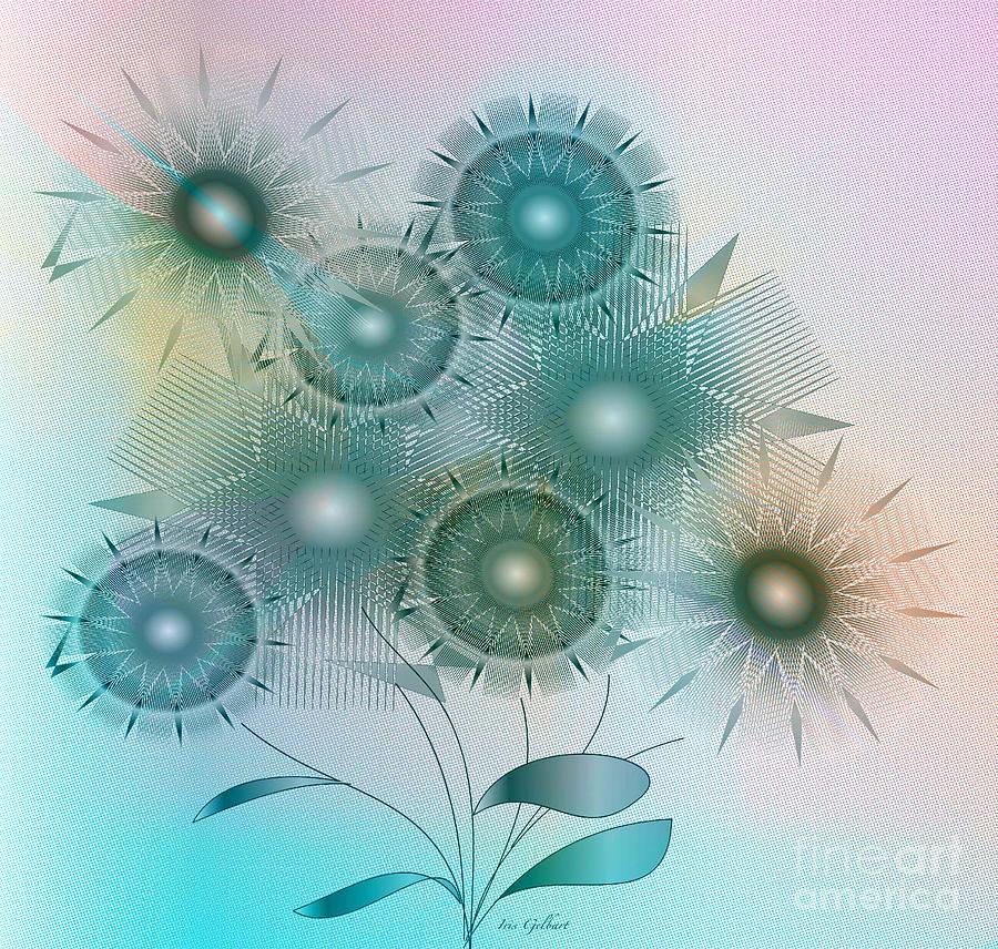 Dream Flowers Digital Art by Iris Gelbart