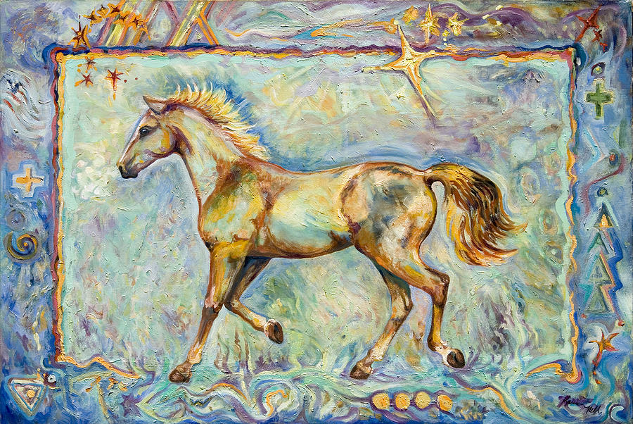 Dream Horse Painting by Karen Nell McKean - Pixels