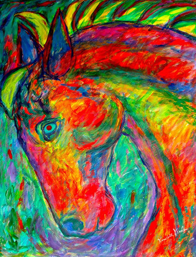 Horse Painting - Dream Horse by Kendall Kessler