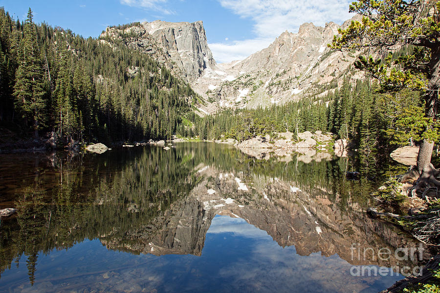 Dream Lake in Rocky Mountain National Park Photograph by Fred Stearns