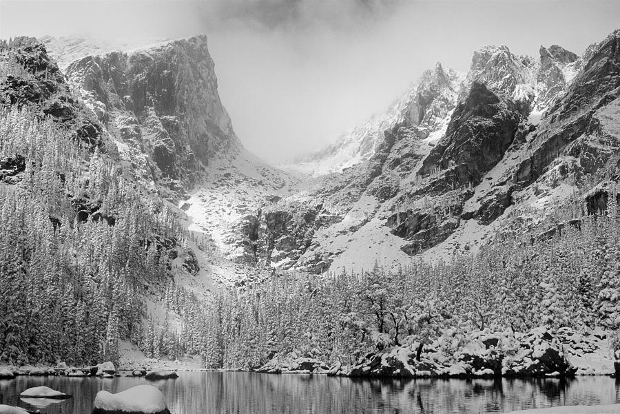 Dream Lake Monochrome Photograph by Eric Glaser