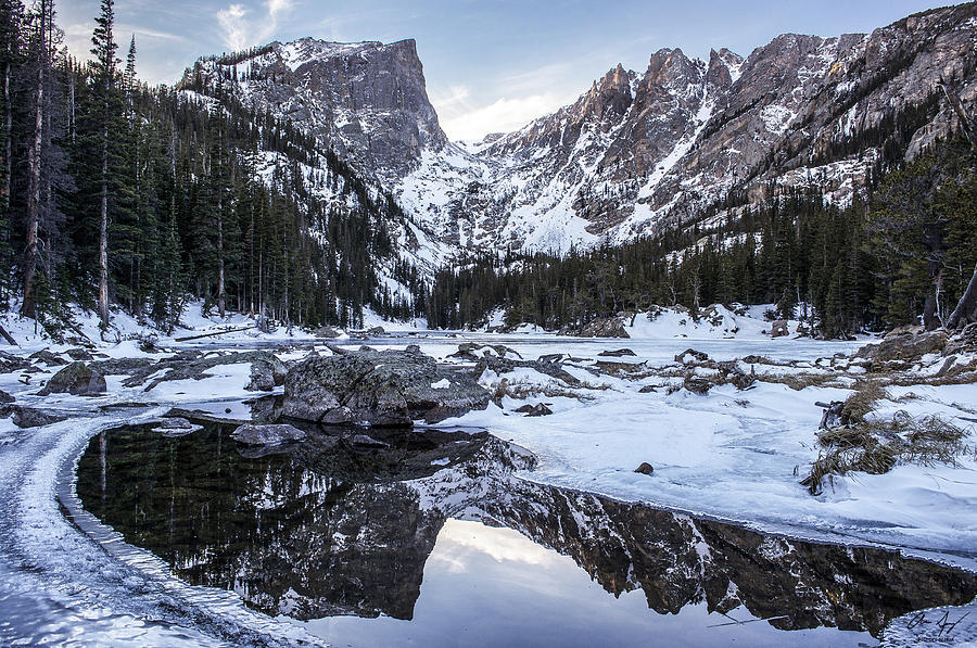 Dream Lake Reflection Photograph by Aaron Spong