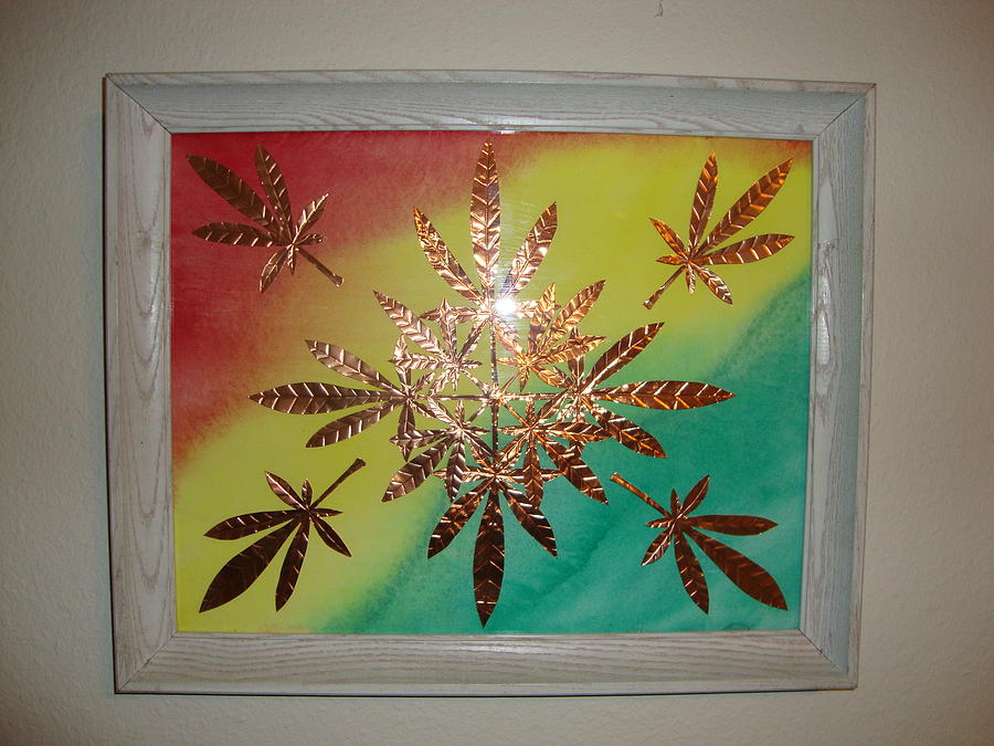 Red Mixed Media - Dream Leaves One by Scott Faucett