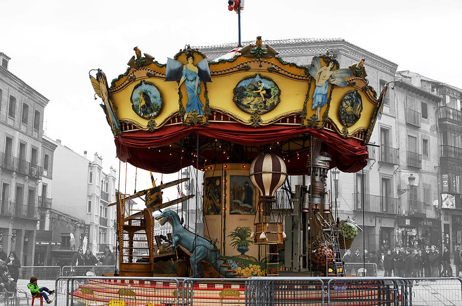 Dream Of A Carousel In Color Photograph by Lorraine Devon Wilke