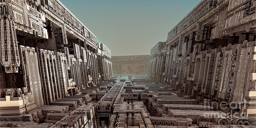Digital Digital Art - Dream Of A City 2 by Bernard MICHEL Digital Digital Art - Dream Of A City 2 by Bernard MICHEL