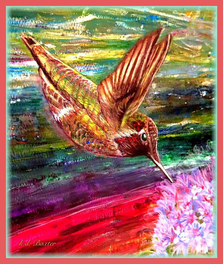 Dream of a Hummingbird  Painting by Kimberlee Baxter