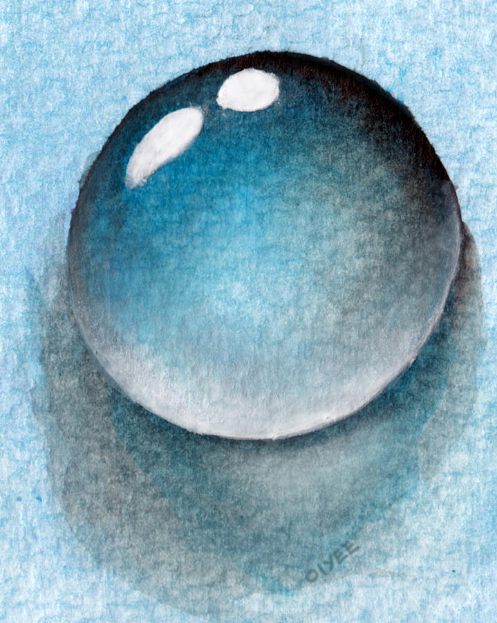 Water Painting - Dream of a water droplet by Oiyee At Oystudio