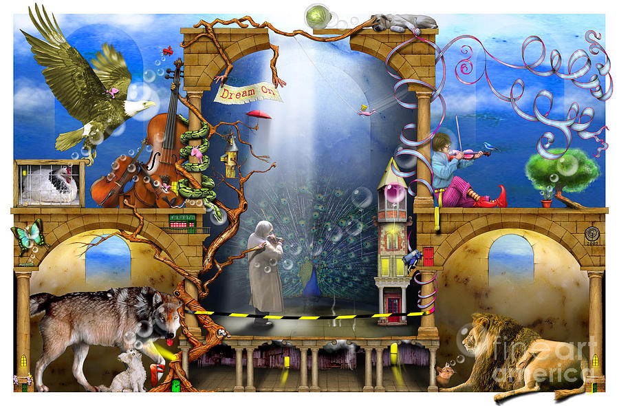 Fantasy Digital Art - Dream On by MGL Meiklejohn Graphics Licensing