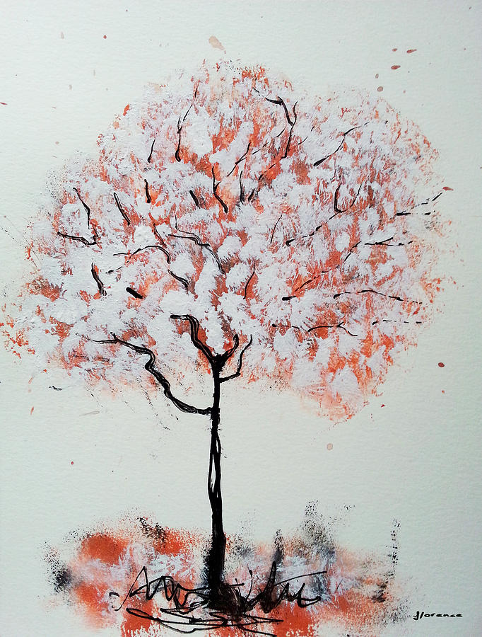 Dream Tree Painting by Florentina Maria Popescu